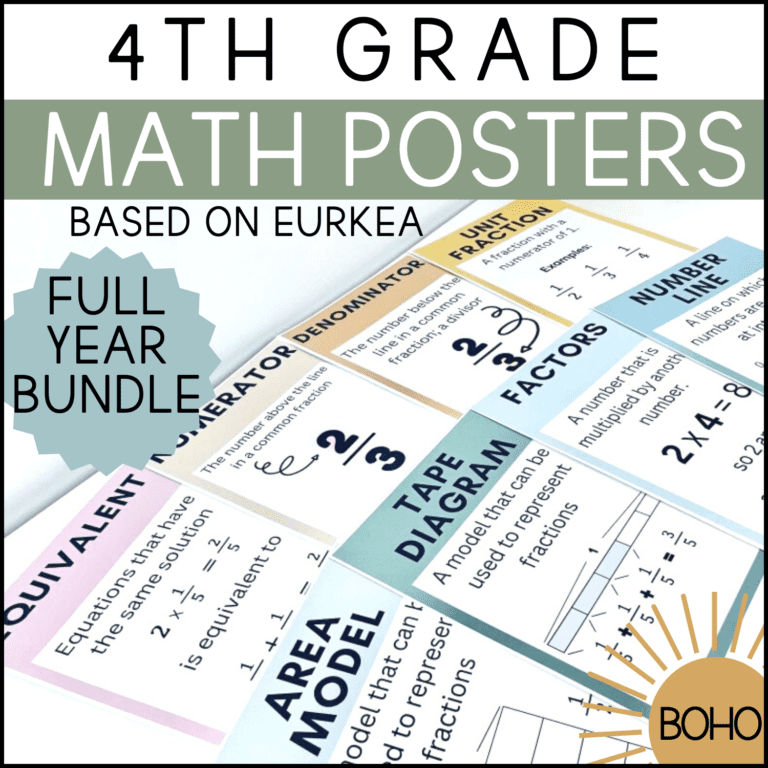 4th grade math vocabulary